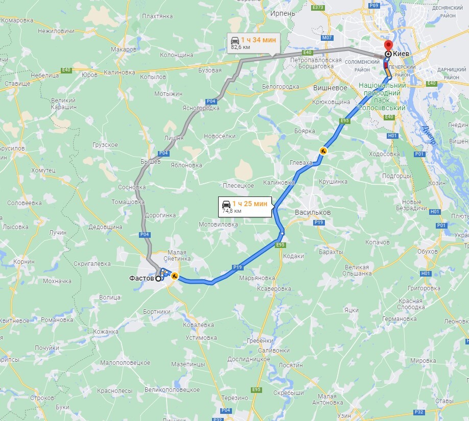 Перевозка больного из Киева в Фастов